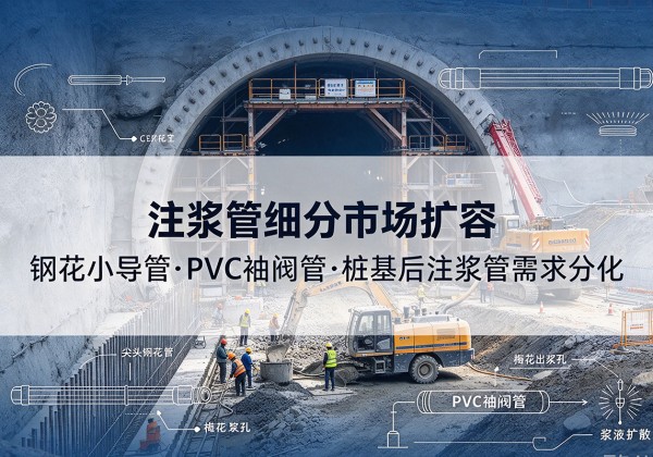 东光注浆管细分市场扩容，隧道钢花小导管、PVC 袖阀管、桩基后注浆管需求分化